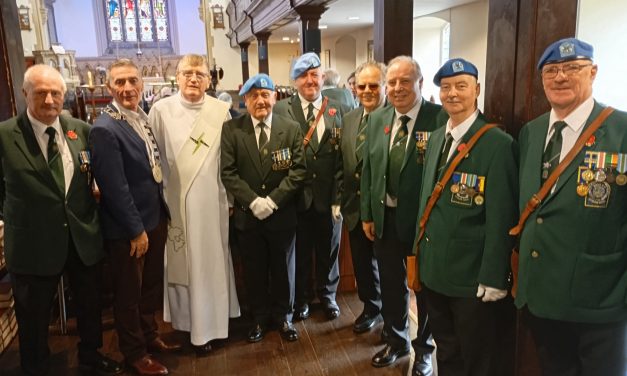 Members of IUNVA Post 29 Carlow attend St Marys Church Carlow for Remembrance Service